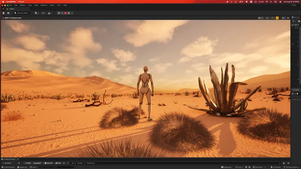 Gibson Ridge, desert outpost environment