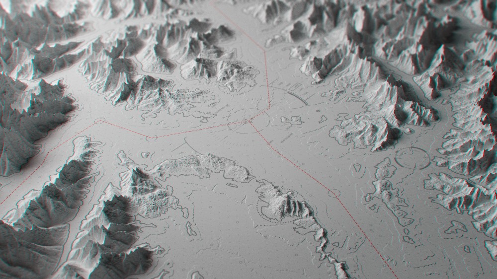Mountains, topographic environment study
